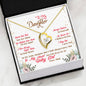 317 - To Daughter From Dad - Forever Love Heart Necklace