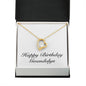 Happy Birthday Gwendolyn - 18k Yellow Gold Finish Forever Love Necklace