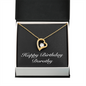 Happy Birthday Dorothy v2 - 18k Yellow Gold Finish Forever Love Necklace