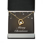 Merry Christmas v06 - 18k Yellow Gold Finish Forever Love Necklace