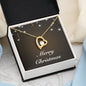 Merry Christmas v06 - 18k Yellow Gold Finish Forever Love Necklace