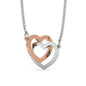 315 - To Daughter - Interlocking Hearts Necklace