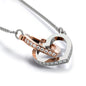 315 - To Daughter - Interlocking Hearts Necklace