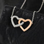 062 - A Piece Of My Heart Lives In Heaven - Interlocking Hearts Necklace