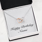 Happy Birthday Noemi - Interlocking Hearts Necklace