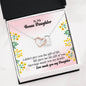 315 - To Daughter - Interlocking Hearts Necklace