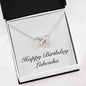 Happy Birthday Lakeisha - Interlocking Hearts Necklace