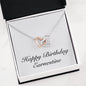 Happy Birthday Earnestine - Interlocking Hearts Necklace