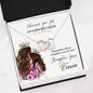 316 - To Daughter From Mom - Interlocking Hearts Necklace