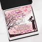 312 - To Daughter From Dad - Interlocking Hearts Necklace