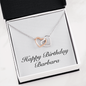 Happy Birthday Barbara - Interlocking Hearts Necklace
