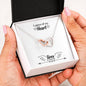 062 - A Piece Of My Heart Lives In Heaven - Interlocking Hearts Necklace