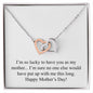 Happy Mother's Day (Funny) 001 - Interlocking Hearts Necklace