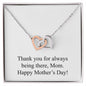 Happy Mother's Day (From Son) 001 - Interlocking Hearts Necklace