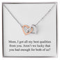 Happy Mother's Day (Funny) 004 - Interlocking Hearts Necklace