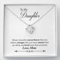 042 - To Daughter From Mom - Love Knot Necklace
