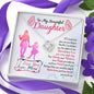 313 - To Daughter From Mom - Love Knot Necklace