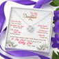 317 - To Daughter From Dad - Love Knot Necklace