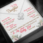 317 - To Daughter From Dad - Love Knot Necklace