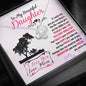 314 - To Daughter From Mom - Love Knot Necklace
