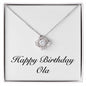 Happy Birthday Ola - Love Knot Necklace