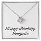 Happy Birthday Georgette - Love Knot Necklace