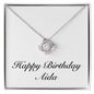 Happy Birthday Aida - Love Knot Necklace