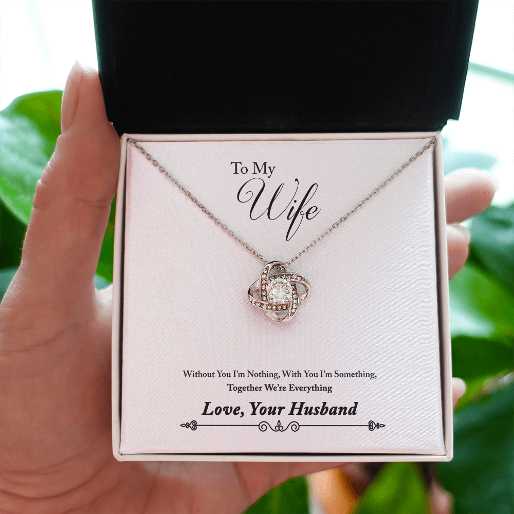007 To My Wife - Love Knot Necklace
