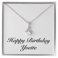 Happy Birthday Yvette - Alluring Beauty Necklace