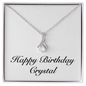 Happy Birthday Crystal - Alluring Beauty Necklace
