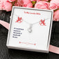 To My Lovely Wife (Valentine's) - Alluring Beauty Necklace
