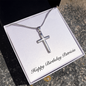 Happy Birthday Patricia - Stainless Steel Cross Necklace