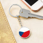Czech Flag - Luxury Keychain