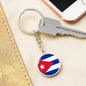 Cuban Flag - Luxury Keychain