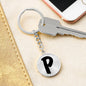 Initial P v1b - Luxury Keychain