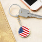 American Flag - Luxury Keychain