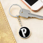 Initial P v2b - Luxury Keychain