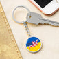 Ukrainian-American - Luxury Keychain