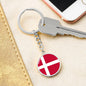 Danish Flag - Luxury Keychain