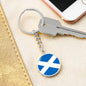 Scottish Flag - Luxury Keychain