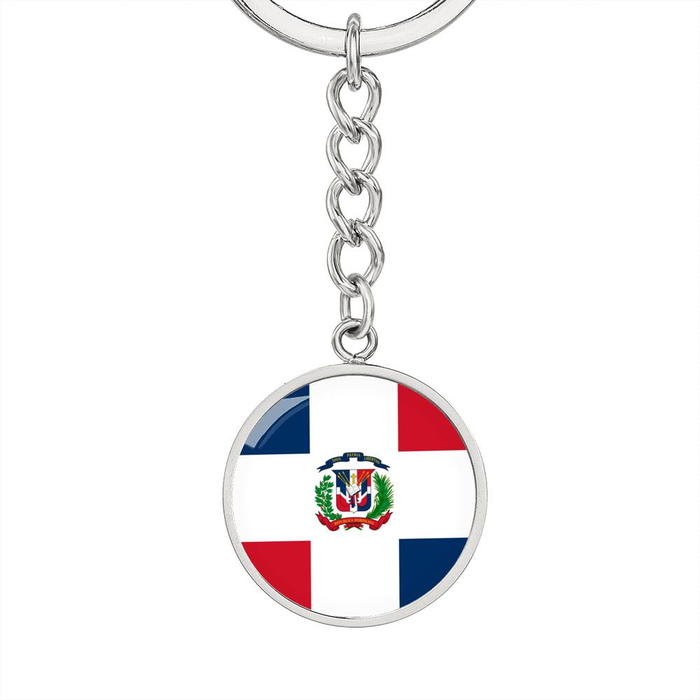 Dominican Flag - Luxury Keychain