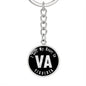 Heart In Virginia v02 - Luxury Keychain