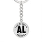 Heart In Alabama v01 - Luxury Keychain