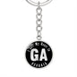Heart In Georgia v02 - Luxury Keychain