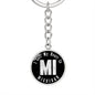 Heart In Michigan v02 - Luxury Keychain