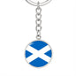 Scottish Flag - Luxury Keychain