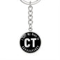 Heart In Connecticut v02 - Luxury Keychain