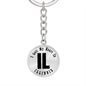 Heart In Illinois v01 - Luxury Keychain