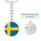 Swedish Flag - Luxury Keychain