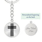 Stylized Cross - Luxury Keychain